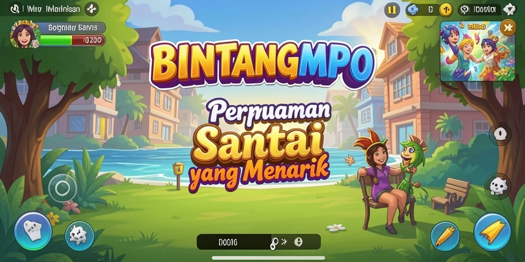 Tampilan gameplay menarik dari BINTANGMPO yang penuh warna.