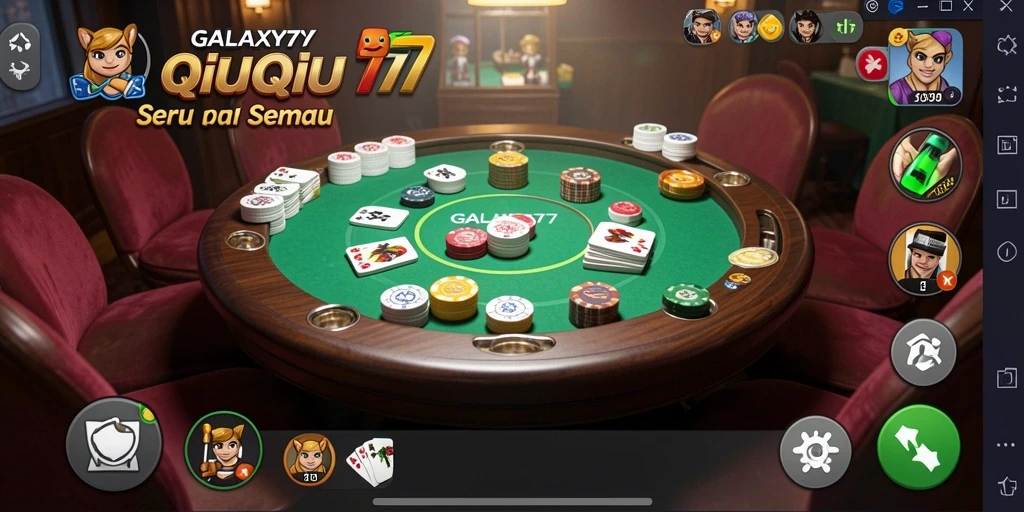 Screenshot gameplay QiuQiu yang seru dan menarik di GALAXY77.