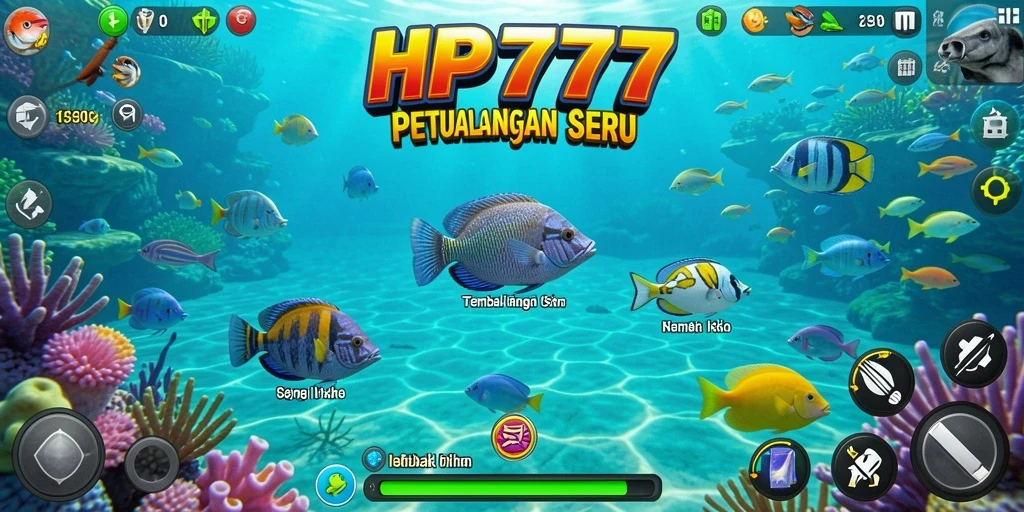 Screenshot gameplay menampilkan aksi Tembak Ikan yang seru dan interaktif.