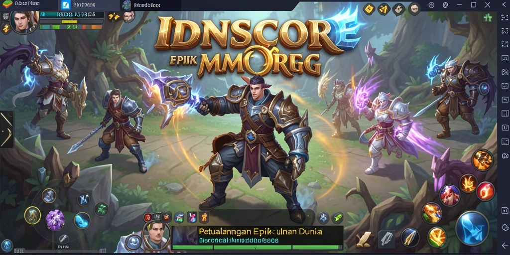 Screenshot menarik dari gameplay <strong>IDNSCORE</strong> yang menunjukkan pertempuran epik.