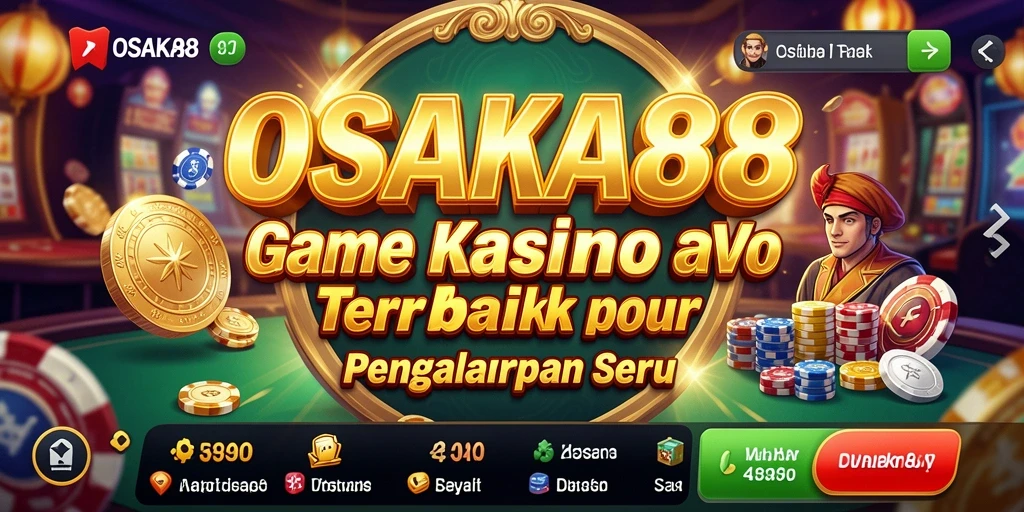 Tampilan screenshot utama OSAKA88 menampilkan kreasi permainan Kasino yang menarik.